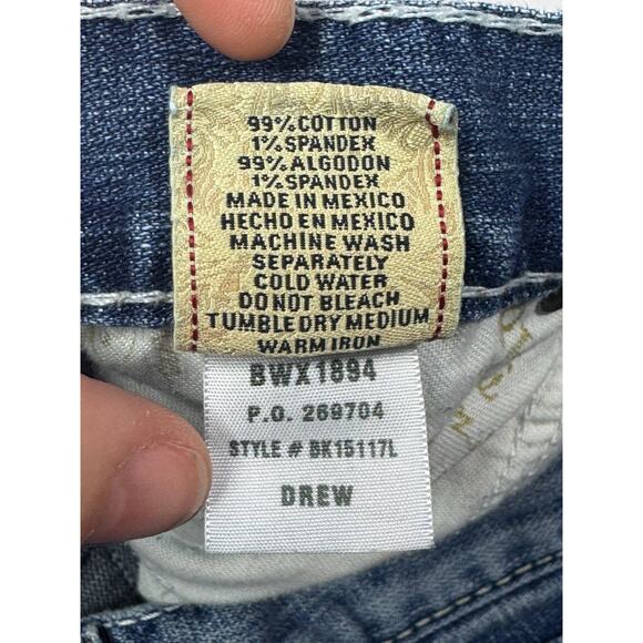 BKE Buckle Drew Women's Bootcut Blue Denim Jeans - Size 31x33.5 (34x30) - Picture 6 of 6